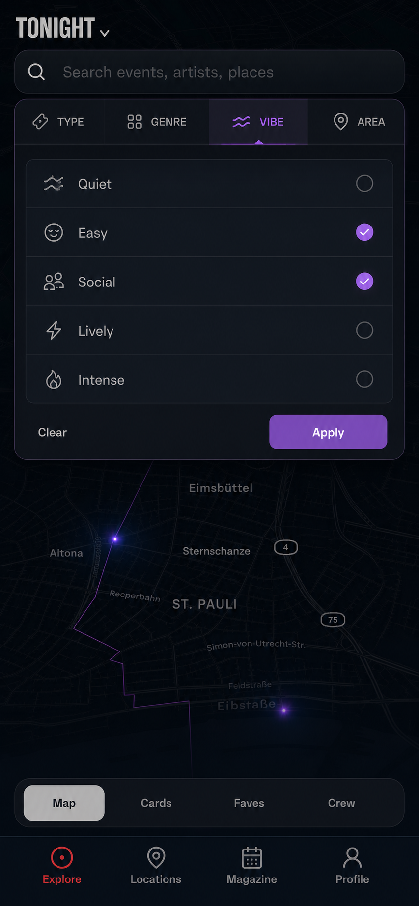 Attached Vibe filter